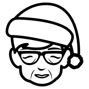 sevimli Büyükanne kafa kış şapka ile