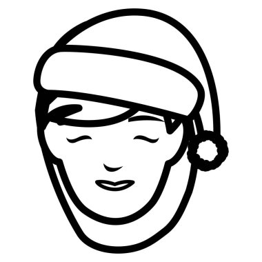 güzel bir kadın baş kış şapka ile