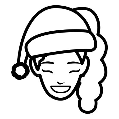 güzel bir kadın baş kış şapka ile