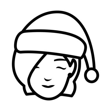 güzel bir kadın baş kış şapka ile