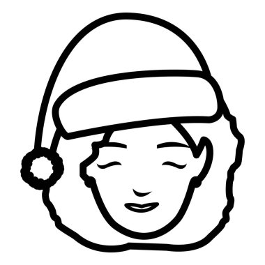 güzel bir kadın baş kış şapka ile