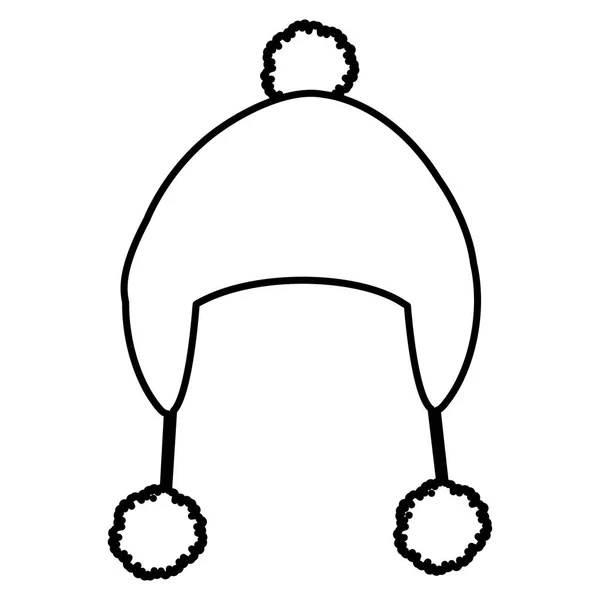 Іконка зимового сезону капелюха — стоковий вектор