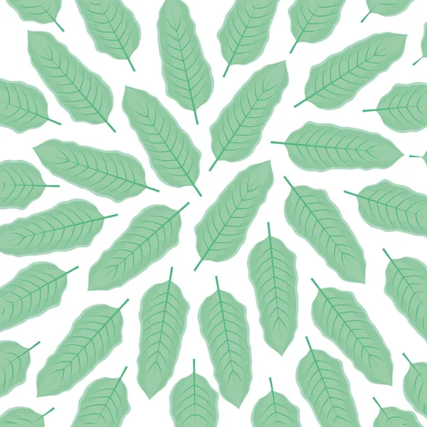Ekologi leafs växter mönster — Stock vektor
