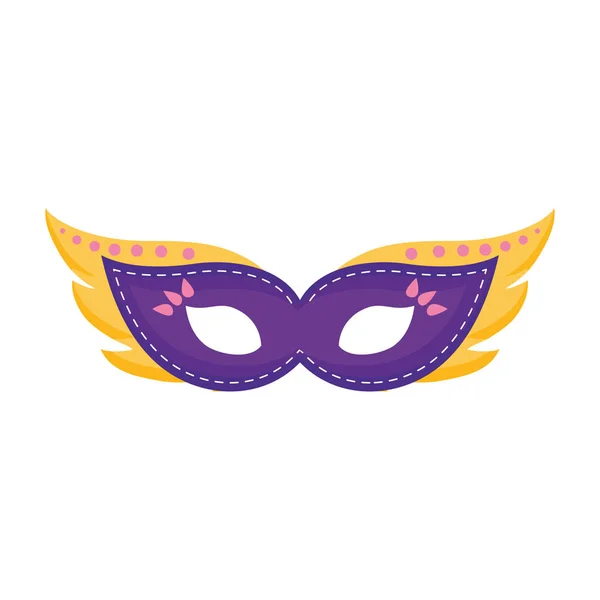 Carnaval máscara accesorio icono — Archivo Imágenes Vectoriales