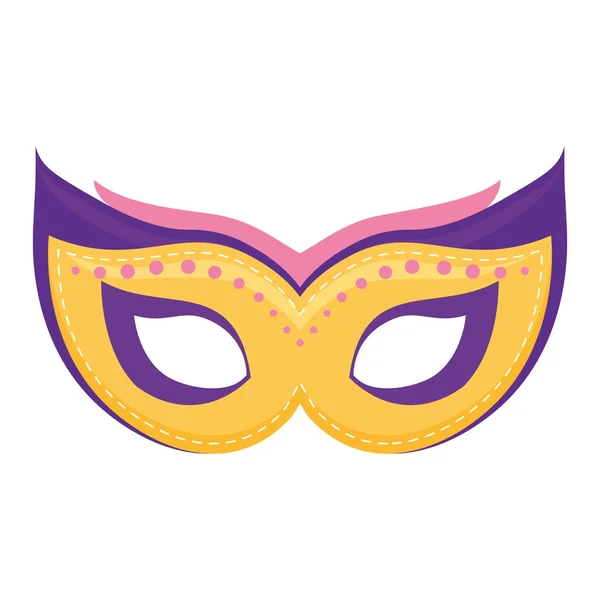 Carnival mask accessory icon — Stock Vector