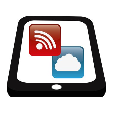 Uygulamalar menüsü ile tablet