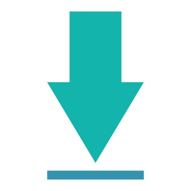 ok download izole simgesi