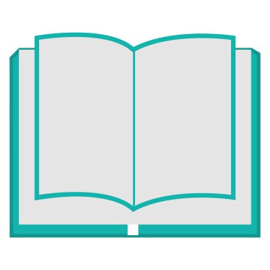 metin kitap izole simgesi