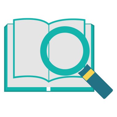 metin kitap izole simgesi