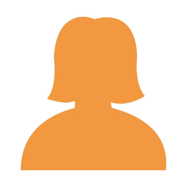 female user avatar isolated icon