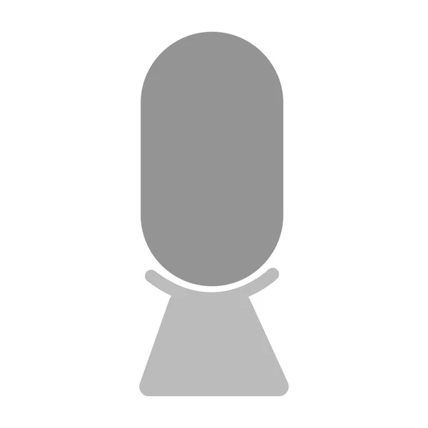 Izolované ikona mikrofonu symbol — Stockový vektor