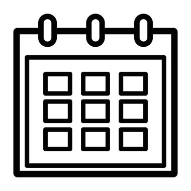 Takvim hatırlatma izole simgesini