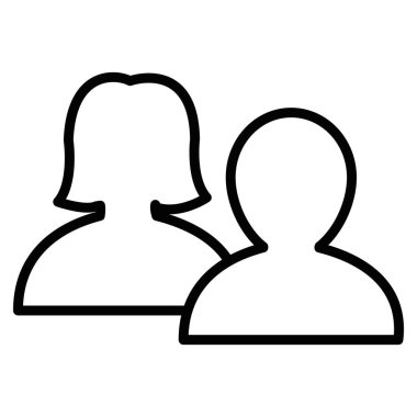 Çift kullanıcılar avatarlar siluet