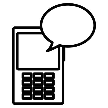 cep telefonu cihaz ile konuşma balonu