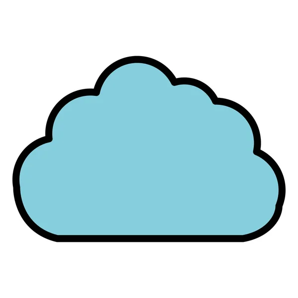 Servidor de computação em nuvem com download de seta — Vetor de Stock