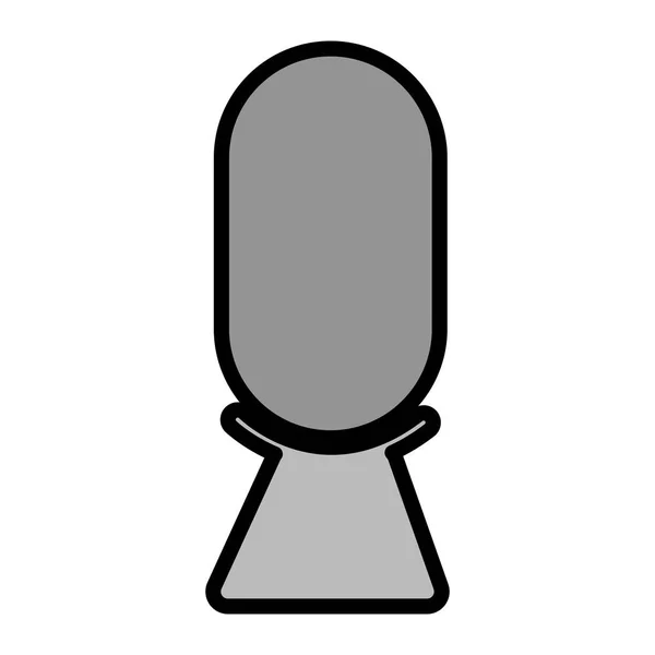 Ícone de símbolo de microfone isolado —  Vetores de Stock