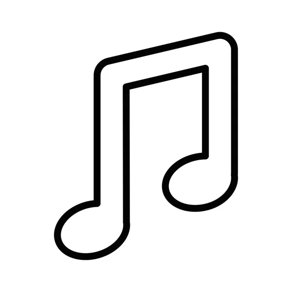 Music note isolated icon — стоковый вектор