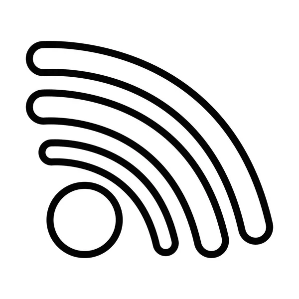 Wifi-Signal isoliert Symbol — Stockvektor