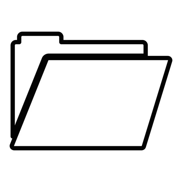 Izolované ikona složky dokumentů — Stockový vektor