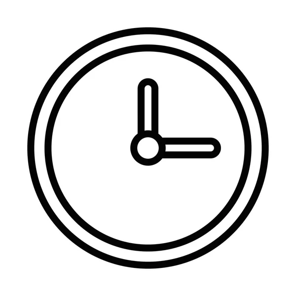 Orologio tempo icona isolata — Vettoriale Stock