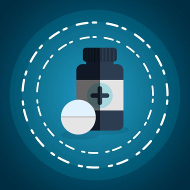 Tıp şişe plastik hap ile