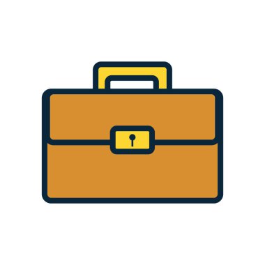 Portföy çanta izole simgesi