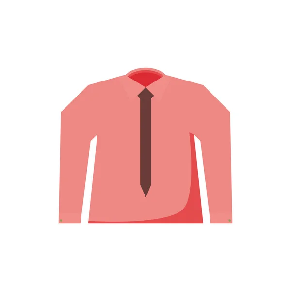 Camisa ropa elegante con corbata — Vector de stock