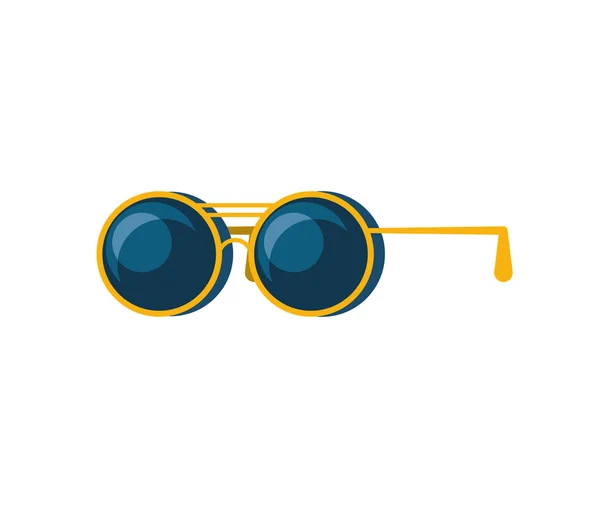 Gafas de sol de verano icono aislado — Vector de stock