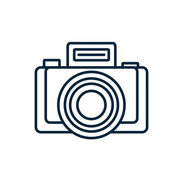 Camera photographic isolated icon — Stock Vector