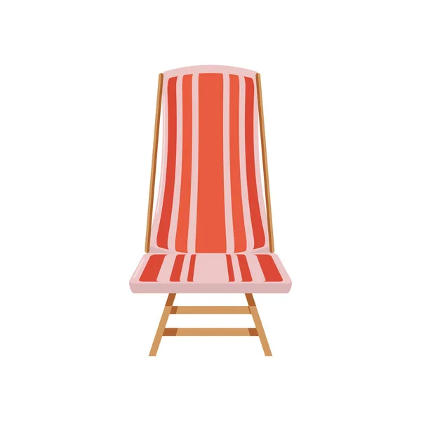 Beach chair isolated icon — Stock Vector