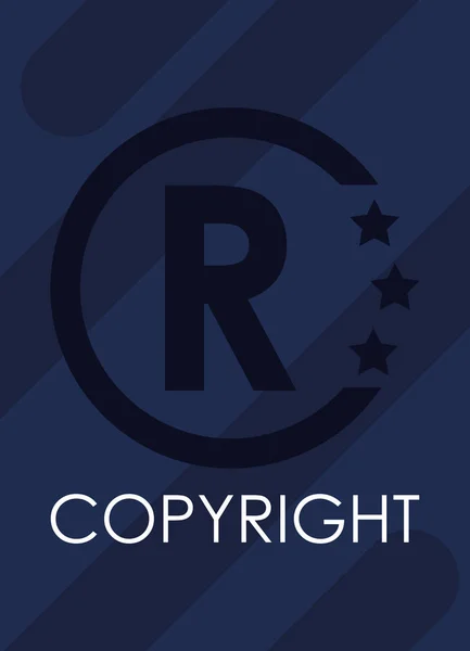 Copyright protection of intellectual — Stock Vector