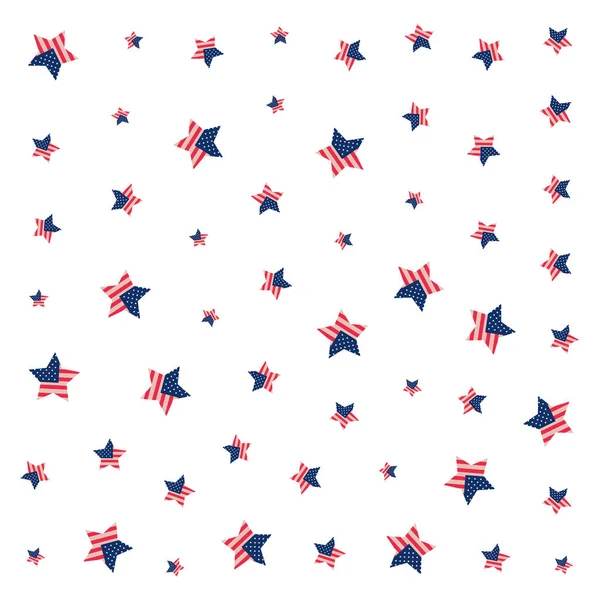 Gwiazd amerykańskiej flagi narodowej tło wzór — Wektor stockowy