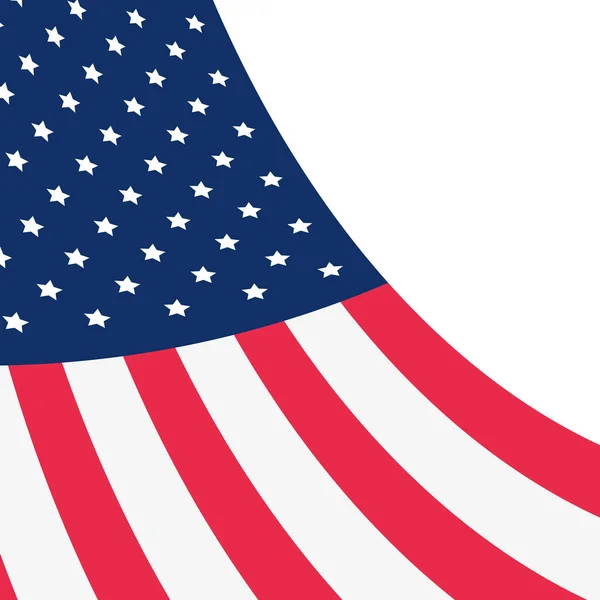 Bandeira americana emblema nacional — Vetor de Stock