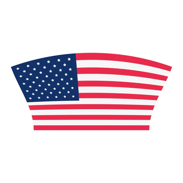 Nationales Emblem amerikanische Flagge — Stockvektor