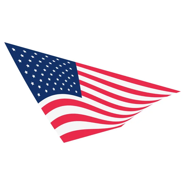 Nationales Emblem amerikanische Flagge — Stockvektor