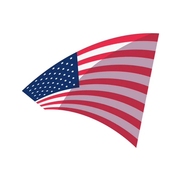 Nationales Emblem amerikanische Flagge — Stockvektor