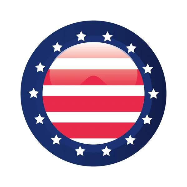 Amerikanische Flagge Banner patriotisches Symbol — Stockvektor