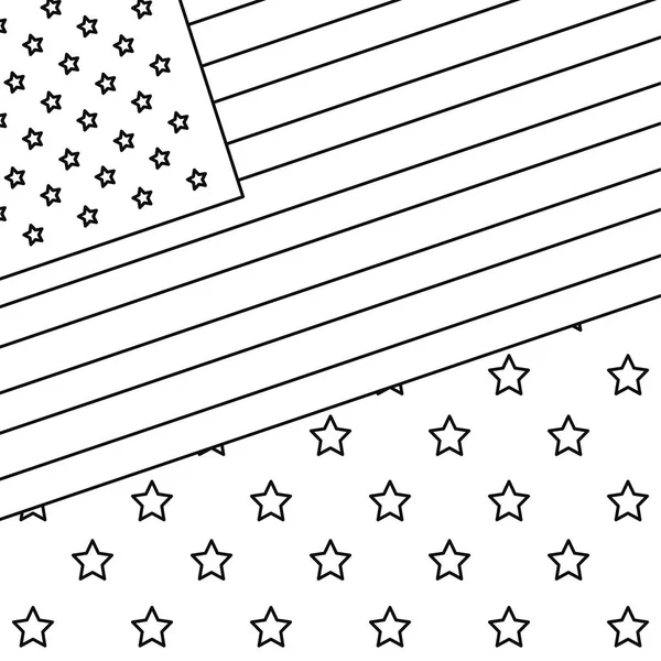 Nationaal embleem Amerikaanse vlag — Stockvector