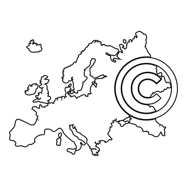 Європейська карта профспілок зареєстрована — стоковий вектор