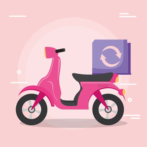 Motorcykel ikonbild — Stock vektor