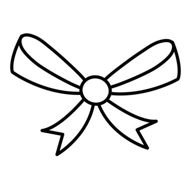 sevimli bowntie izole simgesi