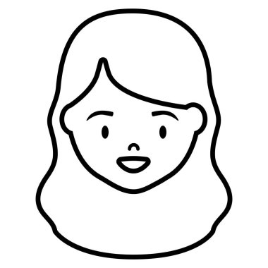 şirin ve küçük kız baş