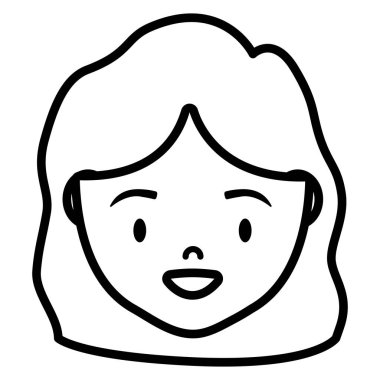 şirin ve küçük kız baş