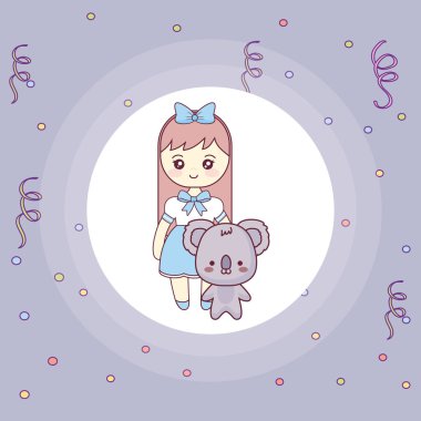 kız şirin ve küçük koala