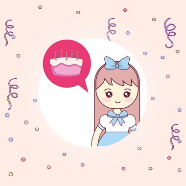 tatlı pasta düşünüyorum şirin ve küçük kız