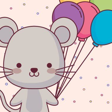 şirin ve küçük fare karakteri