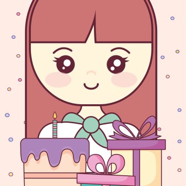 hediye ile şirin ve küçük kız