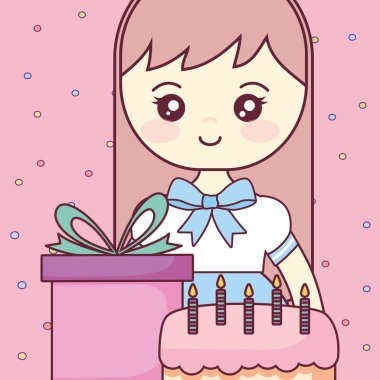 hediye ile şirin ve küçük kız