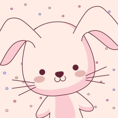 şirin ve küçük tavşan karakteri