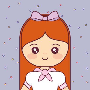 şirin ve küçük kız karakter